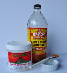 Aztec Secret Healing clay and Bragg Apple Cider Vinegar